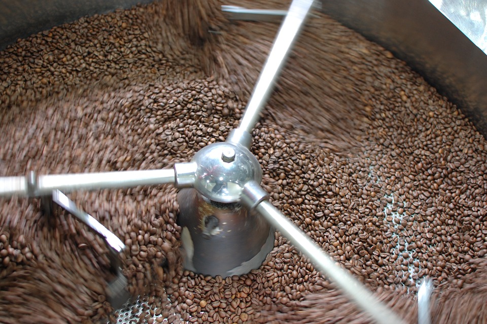 Kolumbianischer Kaffee wird geröstet